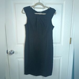 Adrianna Papell Midi Black Sleeveless Dress 14 Petite